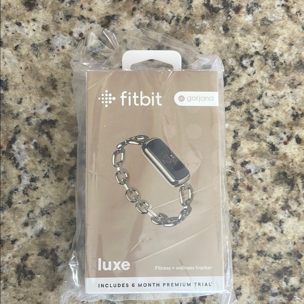 Fitbit Luxe Smartwatch - Silver and Black